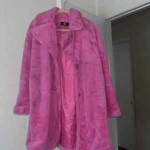 Pink Fur Coat